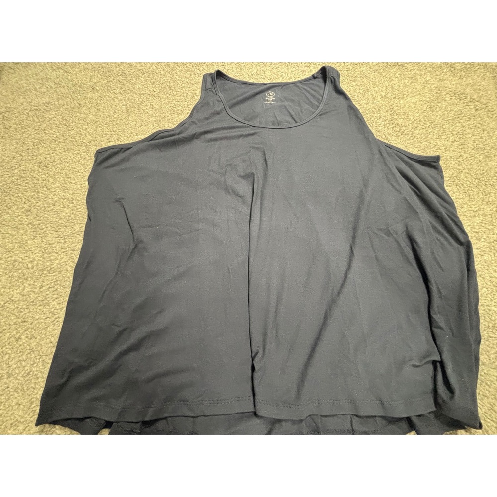AB by Addison Bay Everyday Tank Navy Blue Plus Size 5X Sleeveless Athleisure Top